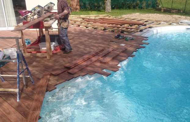 Pose de terrasse bois