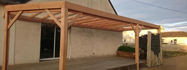Fabrication pergolas sur mesure bois Saumur 49